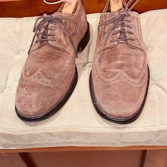 Cole Haan Wingtip Suede Oxford Shoes. - Picture 2 of 14